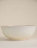 Extra large ribbed ceramic mixing bowl - British product