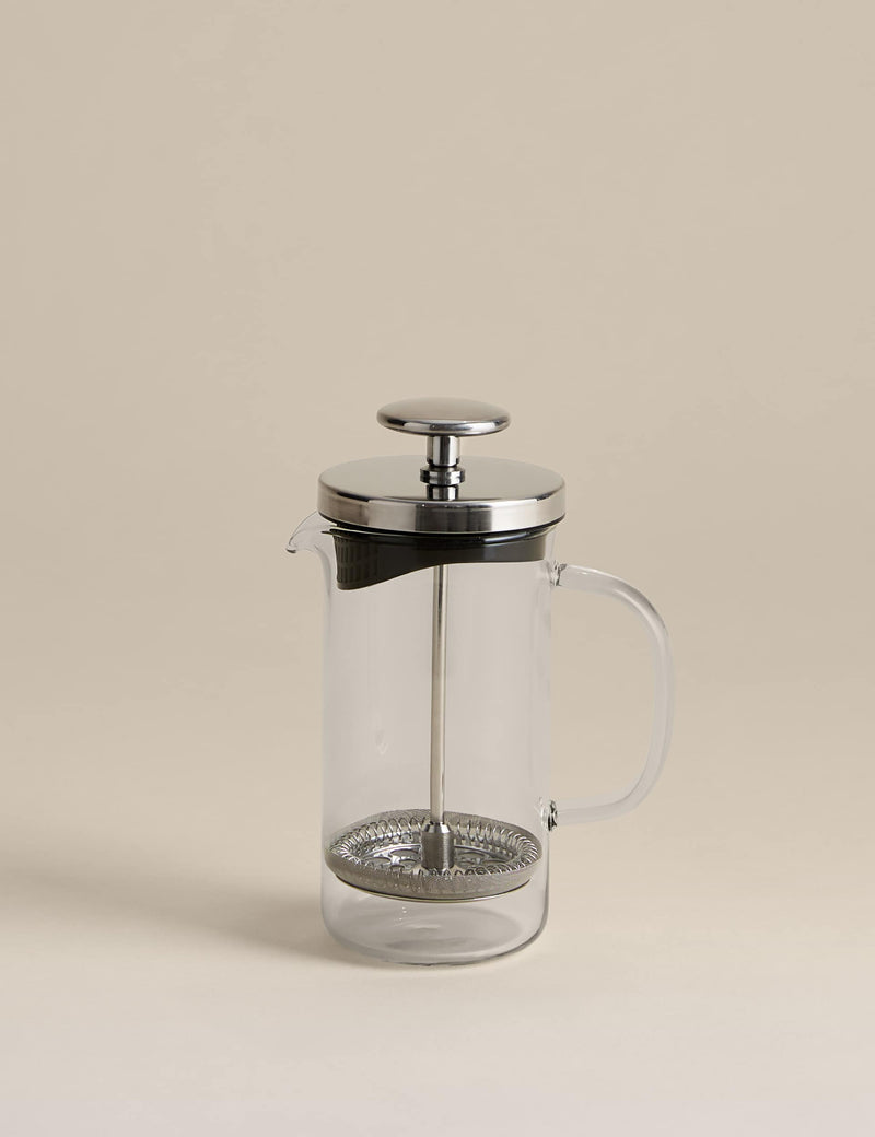 3 cup glass cafetiere with plunger, UK version