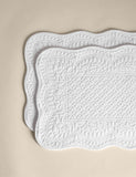 Quilted cotton placemats set of 2, imported from the UK