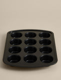 Carbon steel non-stick muffin tray 12 cups, UK version