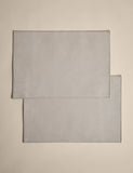 Cotton linen embroidered edge placemats set of 2, UK version