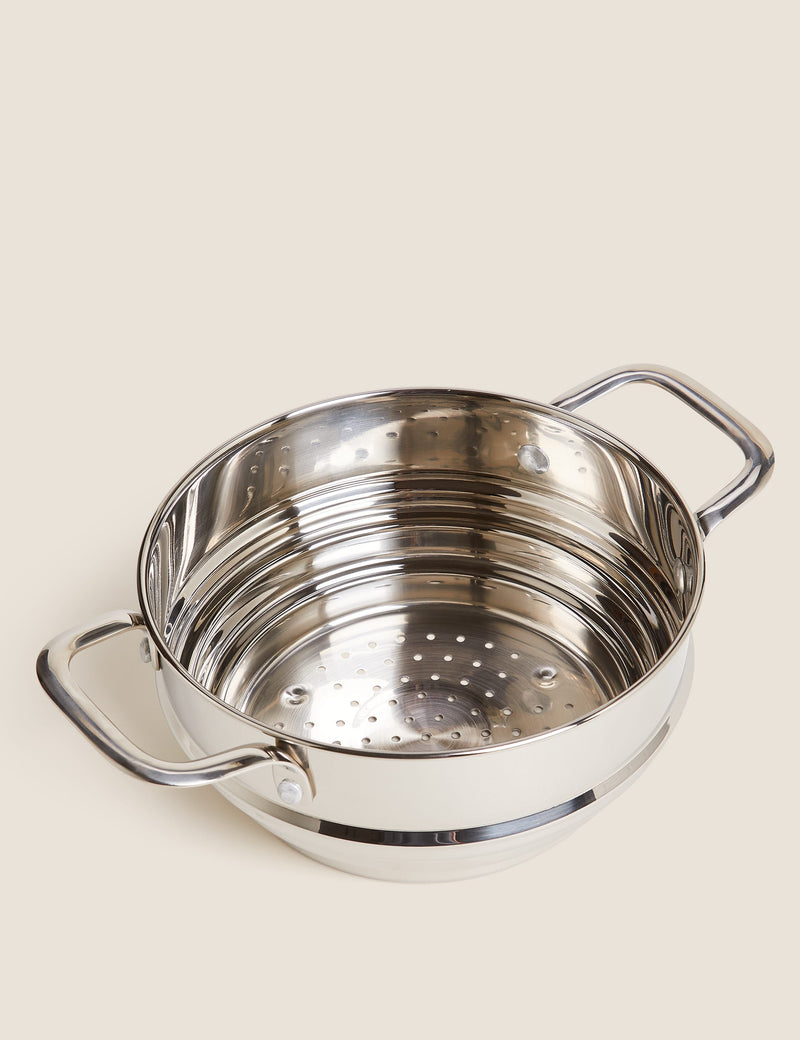 Stainless Steel Steamer for 16-20cm pans (British brand)