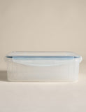 Set of 5 kitchen storage tubs with clip lids and various sizes (British brand)