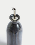 Ribbed Stoneware Oil & Vinegar Pourer