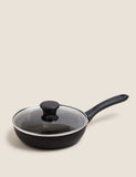 Black Aluminium egg poacher 20cm with four rings (British brand)
