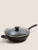 Black Aluminium non-stick wok 30cm (British brand)
