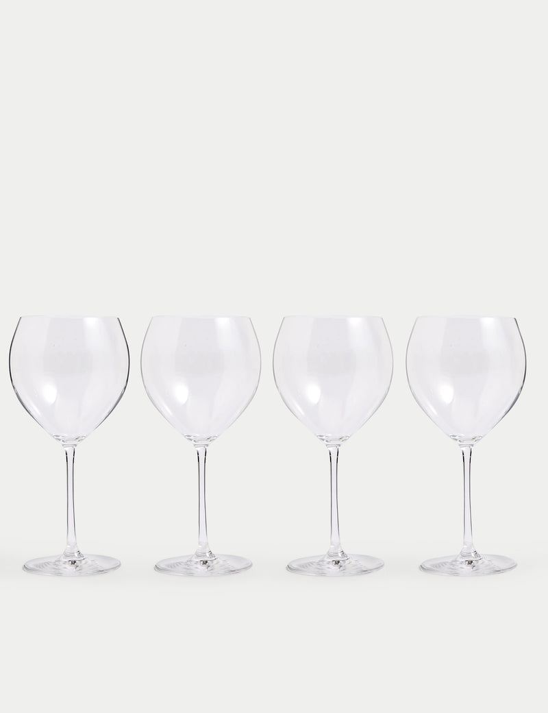 Rich white wine glasses set of 4 crystal (British brand)