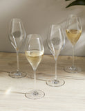 The Sommelier's Edit crystal prosecco glasses set of four (British brand)