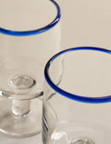 Set of 2 Contrast Rim Wine Glasses