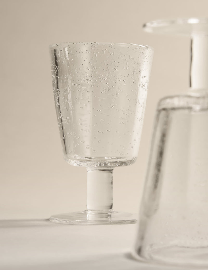 Bubble wine glasses set of 2 with captured bubbles, UK version