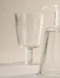 Bubble wine glasses set of 2 with captured bubbles, UK version