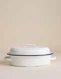 Oval enamel roaster with lid 1.25 litre, UK version