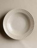 Reactive Striped stoneware pasta bowl 24.6 cm - British product