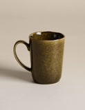 Straight side reactive glaze stoneware mug (British brand)