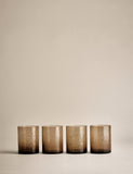 Hammered glass tumblers set of 4, imported from the UK