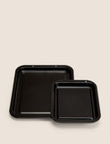 vitreous enamel oven trays 2-pack (British brand)