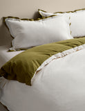 Pure cotton crepe contrast bedding set (British brand)