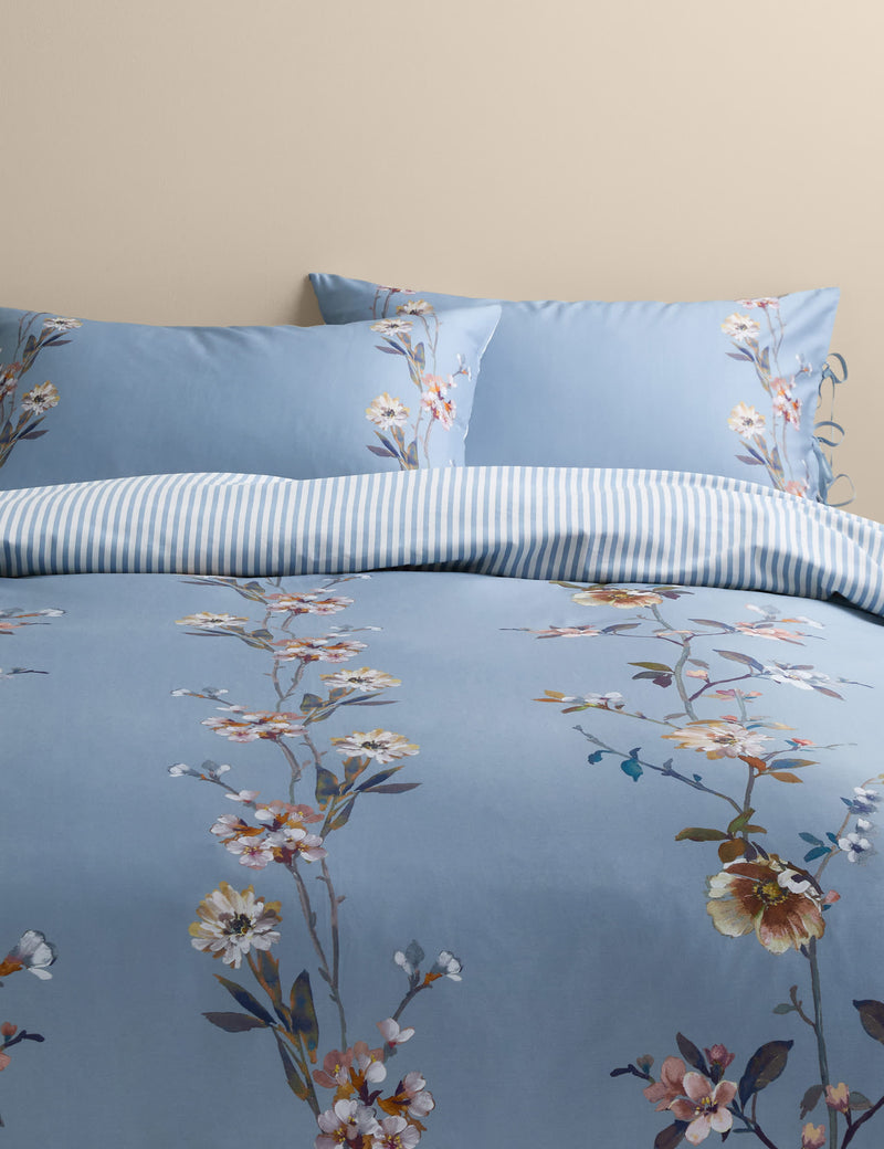 Pure Cotton Trailing Blooms Bedding Set
