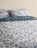 Cotton rich trailing floral bedding set, imported from the UK