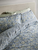 Cotton floral woodblock bedding set, imported from the UK