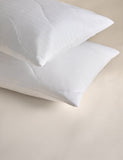 Quilted pillow protectors with quick-dry fabric, 2 pack (British brand)