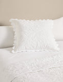 Pure cotton floral decorative cushion large - (British brand)