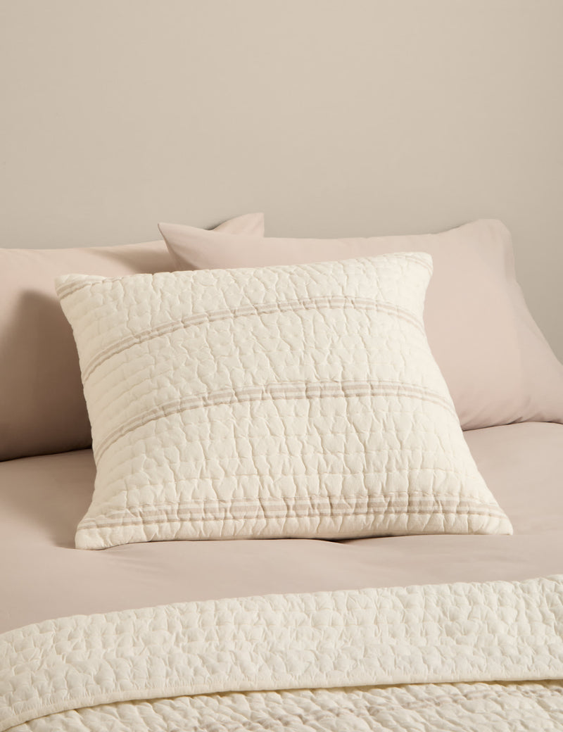 Pure Cotton Striped Cushion, UK version