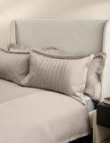 M&S X Kelly Hoppen pure cotton jacquard striped bedding set, imported from the UK