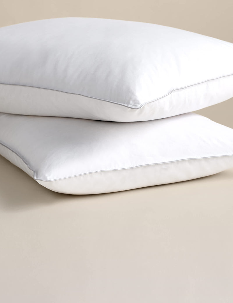 Down Rich soft pillows 2 pack cotton duck down, imported from the UK