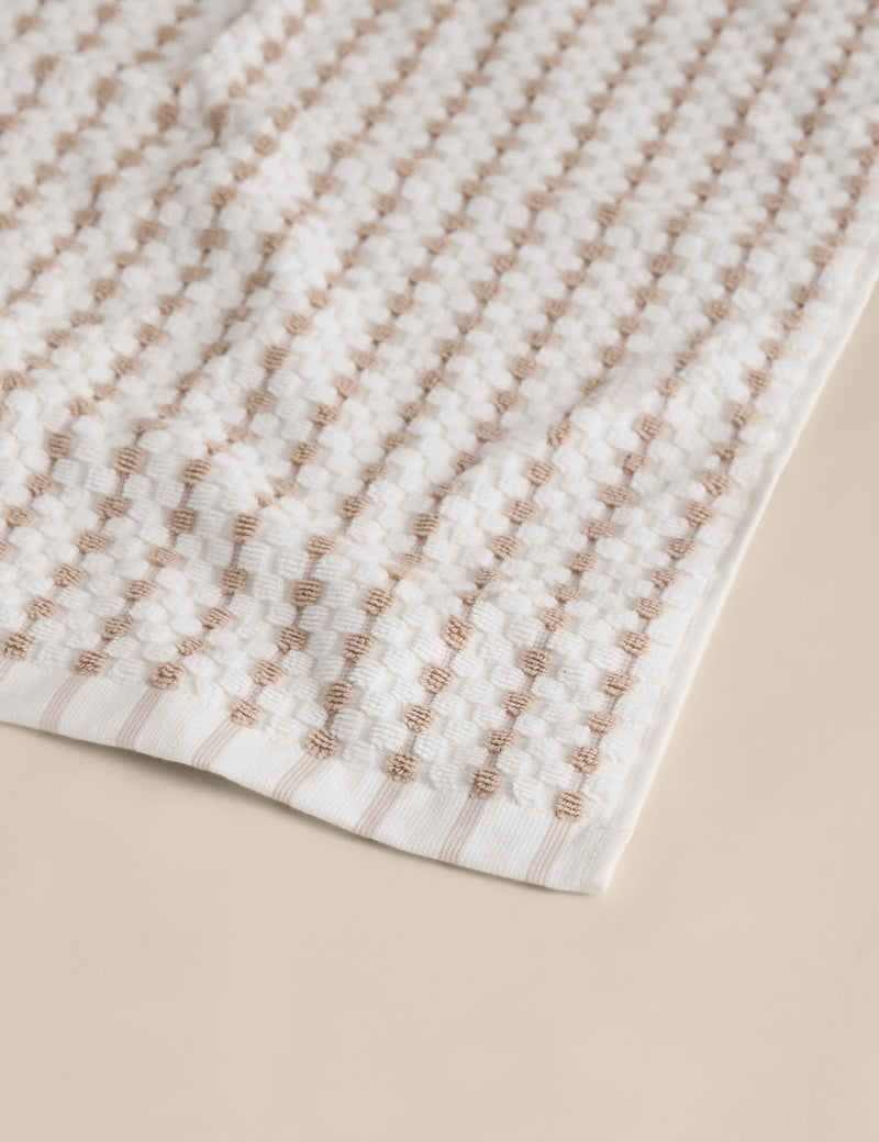 Pure Cotton Spotty Striped Towel