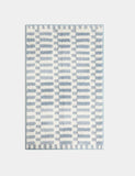 Cotton Blend Geometric Quick Dry Bath Mat - Powder Blue