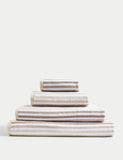 Pure cotton striped bath towel, imported from the UK