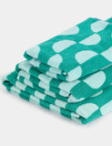 Pure Cotton Geometric Semi Circle Towel