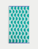 Pure Cotton Geometric Semi Circle Towel