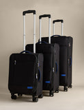 Seville 3-piece soft suitcase set cabin medium large, UK version