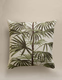 Pure cotton fern tree cushion cover 50cm - British product