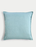 Pure cotton textured cushion 50cm square - British product