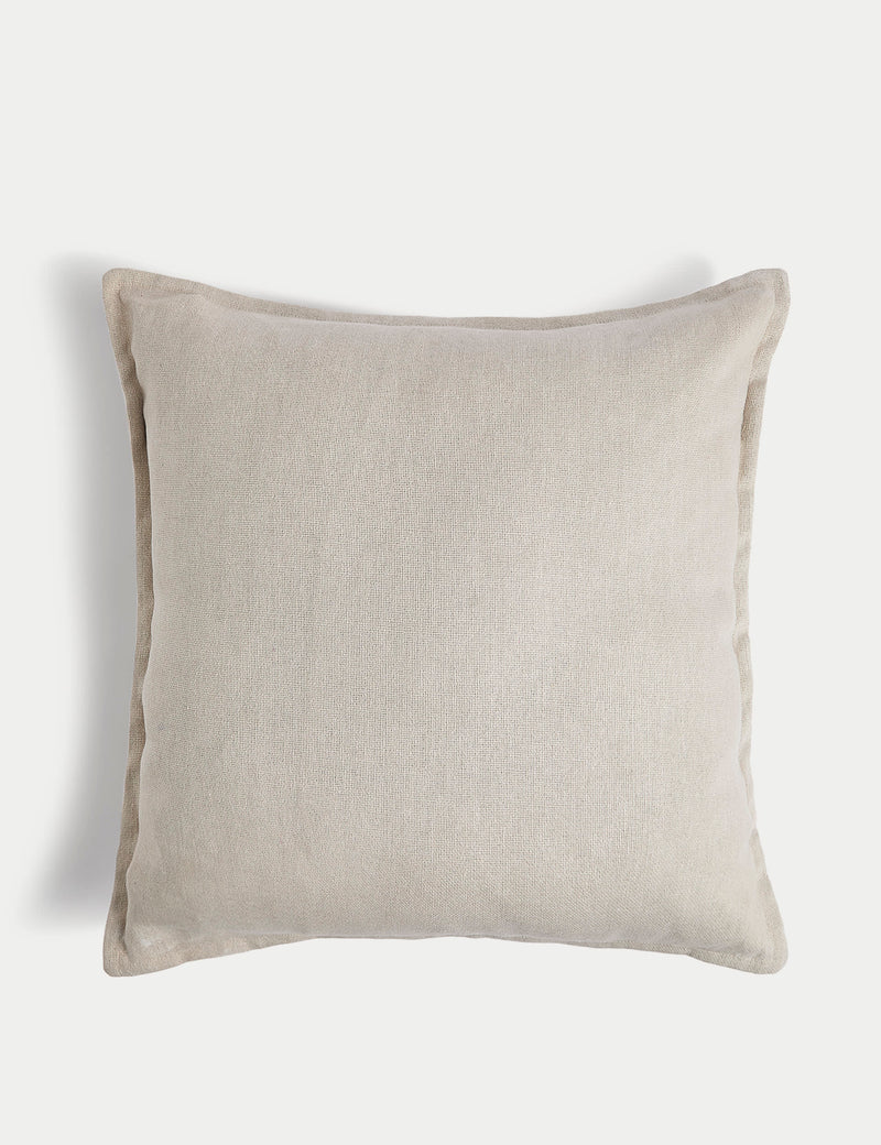 Pure cotton textured cushion 50cm square - British product