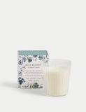 Blue Blossom scented candle in glass jar, imported from the UK