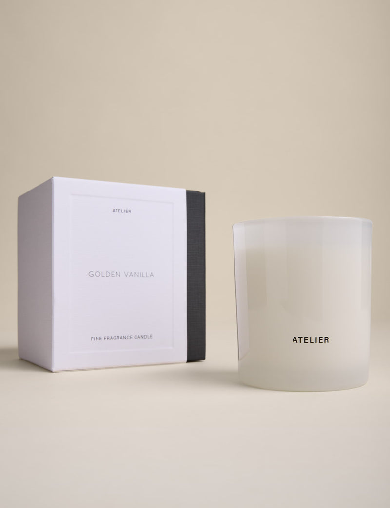 Golden Vanilla scented candle Atelier collection - British product