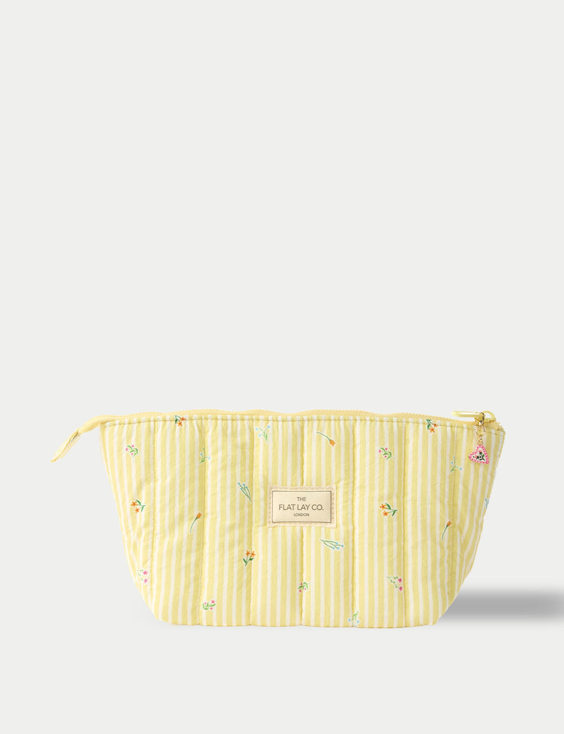Flat Lay Co padded essential makeup pouch 29cm, imported from the UK