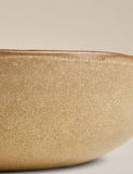 Painterly large stoneware serving bowl with abstract design - British product