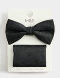 M&S Paisley Bow Tie and Hank Set, UK version