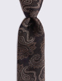 Moss paisley pure silk tie for men - British product