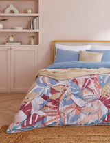 M&S Night Lark Palm Print 10.5 Tog Coverless Duvet and Pillowcase- Buy online at McGrocer
