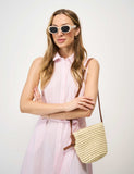 Crew Clothing paper woven cross body bag, imported from the UK