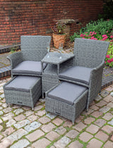 M&S Royalcraft Paris Companion Chairs With Table Garden Armchair Set- Buy online at McGrocer
