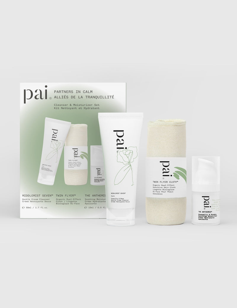 Pai Skincare Partners in Calm set travel size, UK version