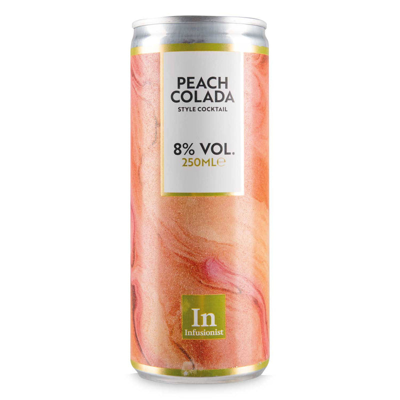 Peach Colada cocktail cans ready to drink, UK version
