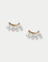 M&S PER UNA Pearl Effect Stud Earrings 20 mm- Buy online at McGrocer